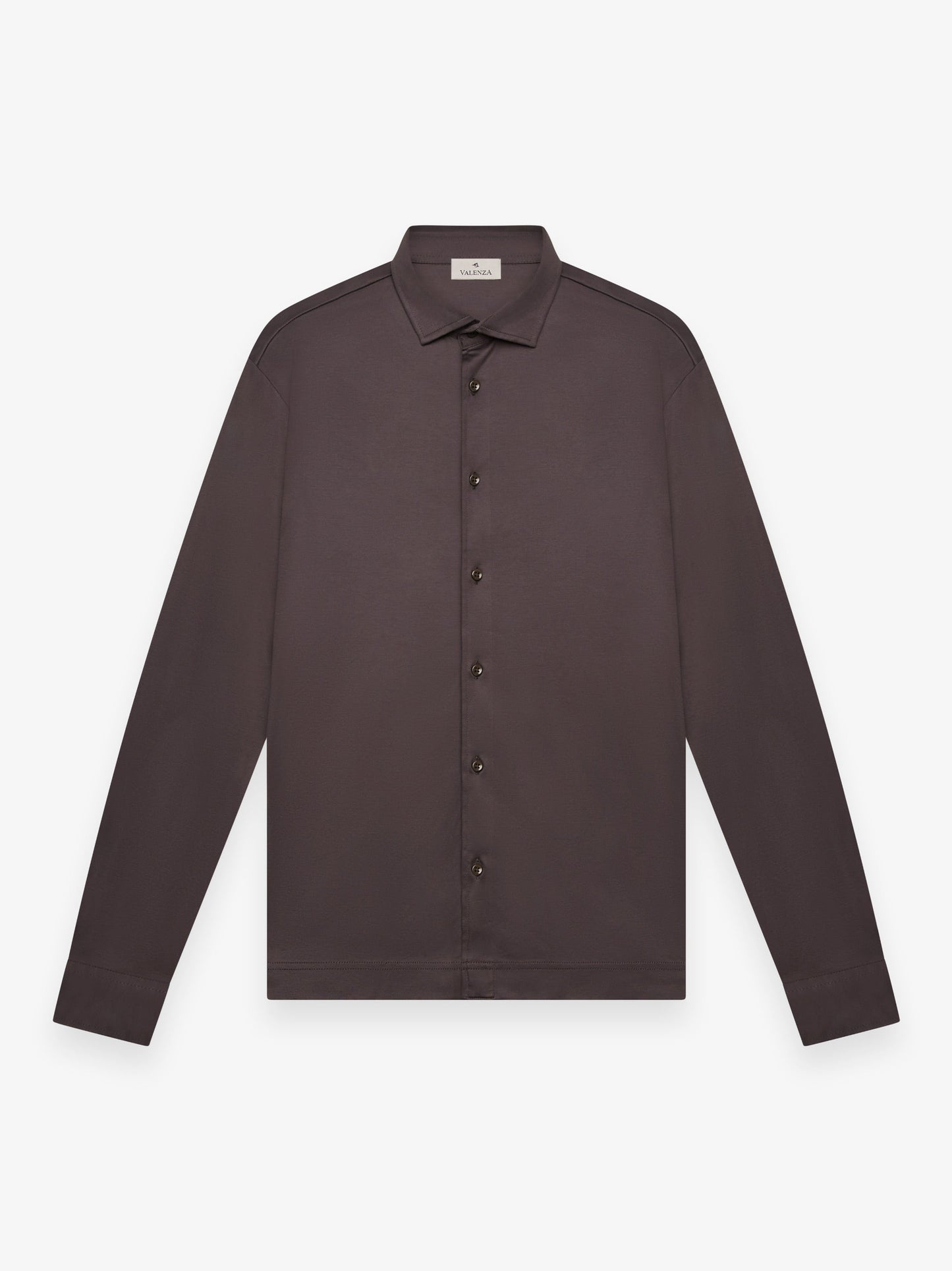 Supima Shirt Long Sleeves | Asphalt