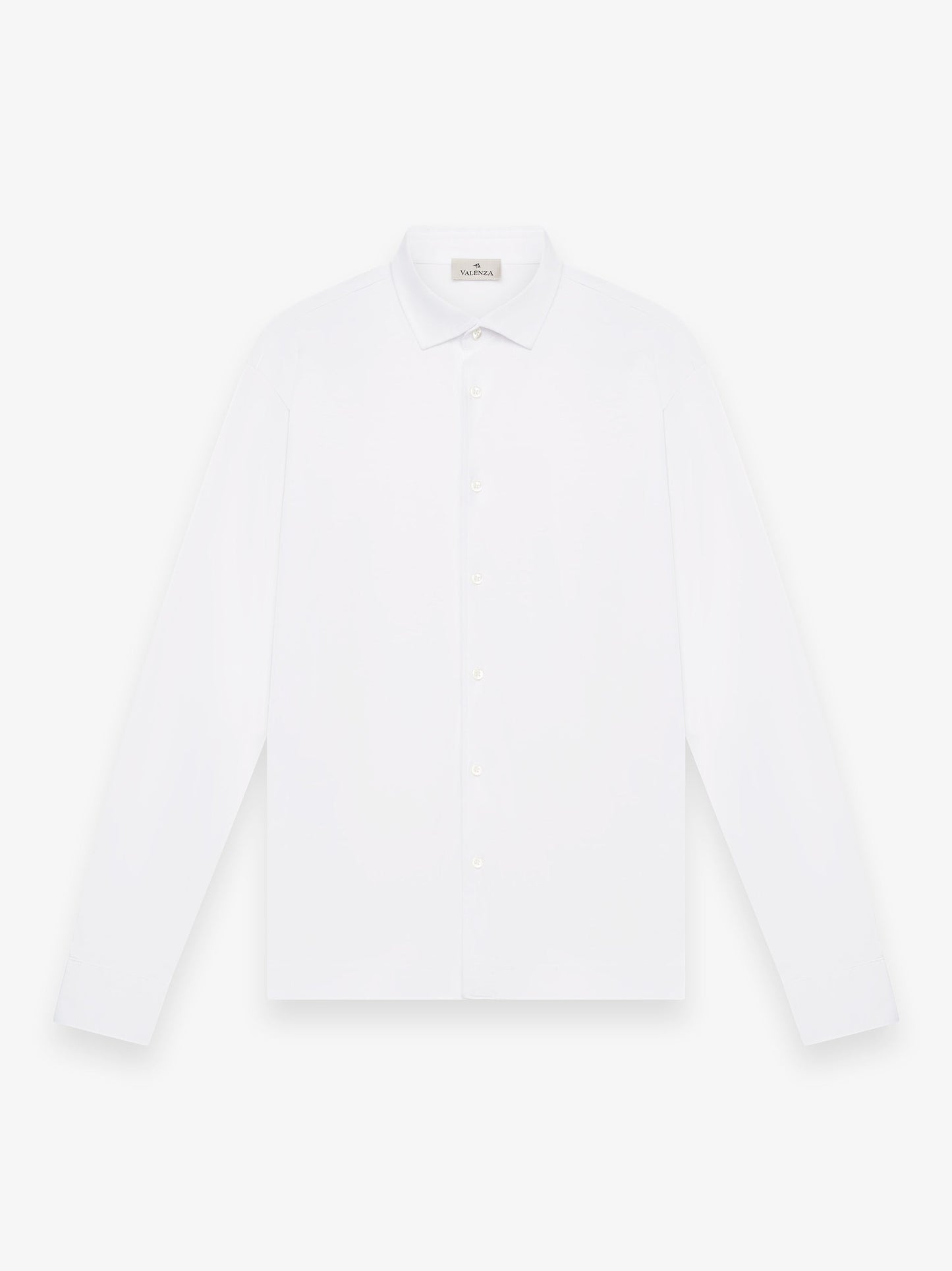 Supima Shirt Lange mouwen | Wit