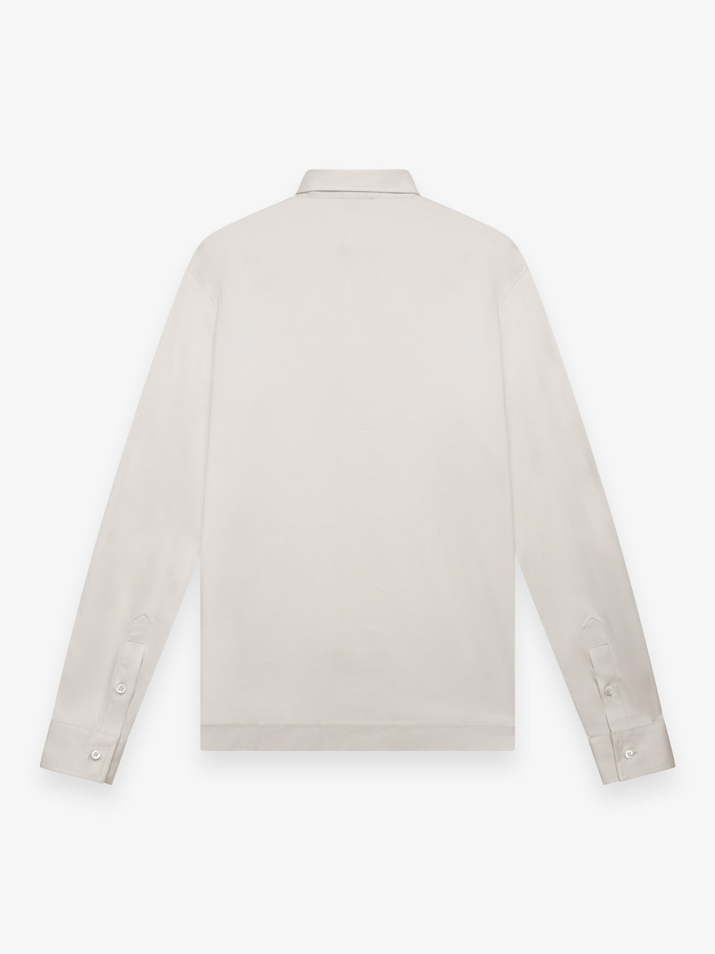 Supima Shirt Lange mouwen | Parelgrijs