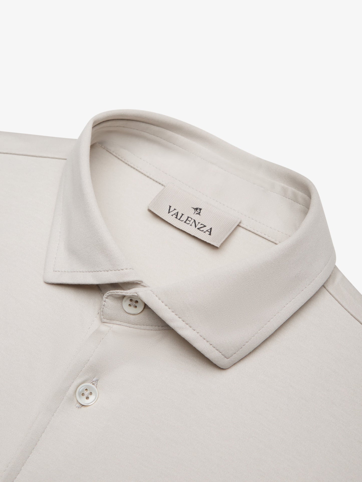 Supima Shirt Lange mouwen | Parelgrijs