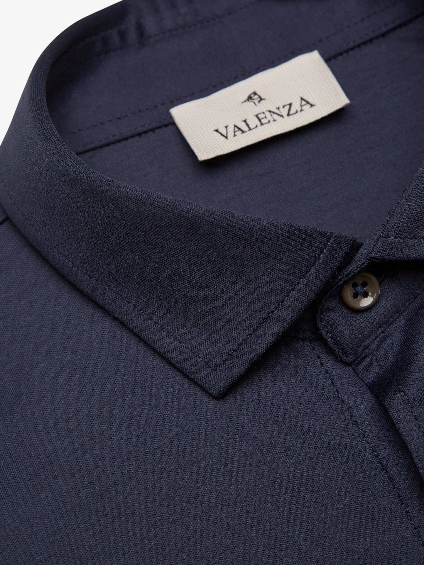 Supima Shirt Lange mouwen | Marineblauw