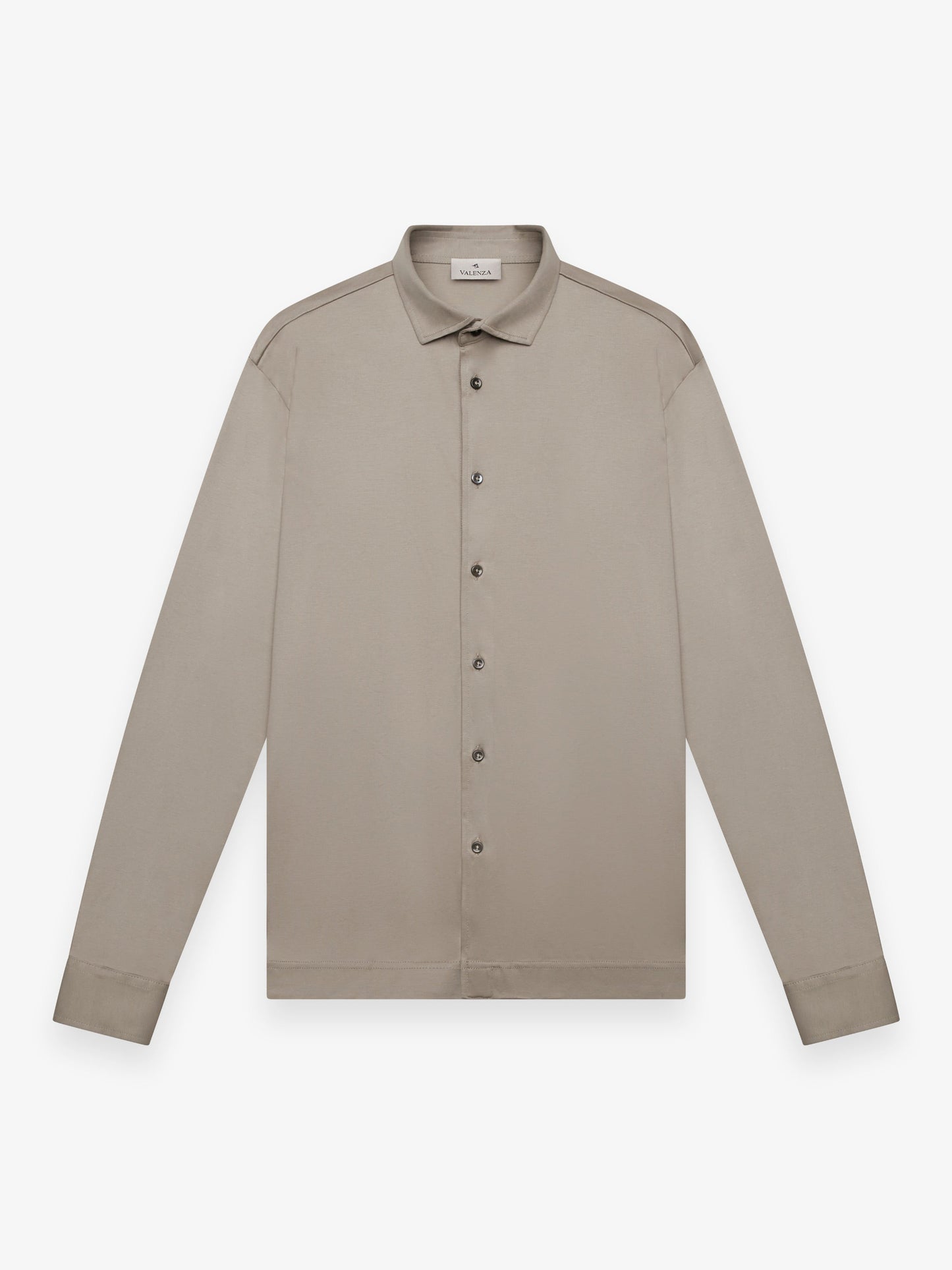 Supima Shirt Lange mouwen | Loodgrijs