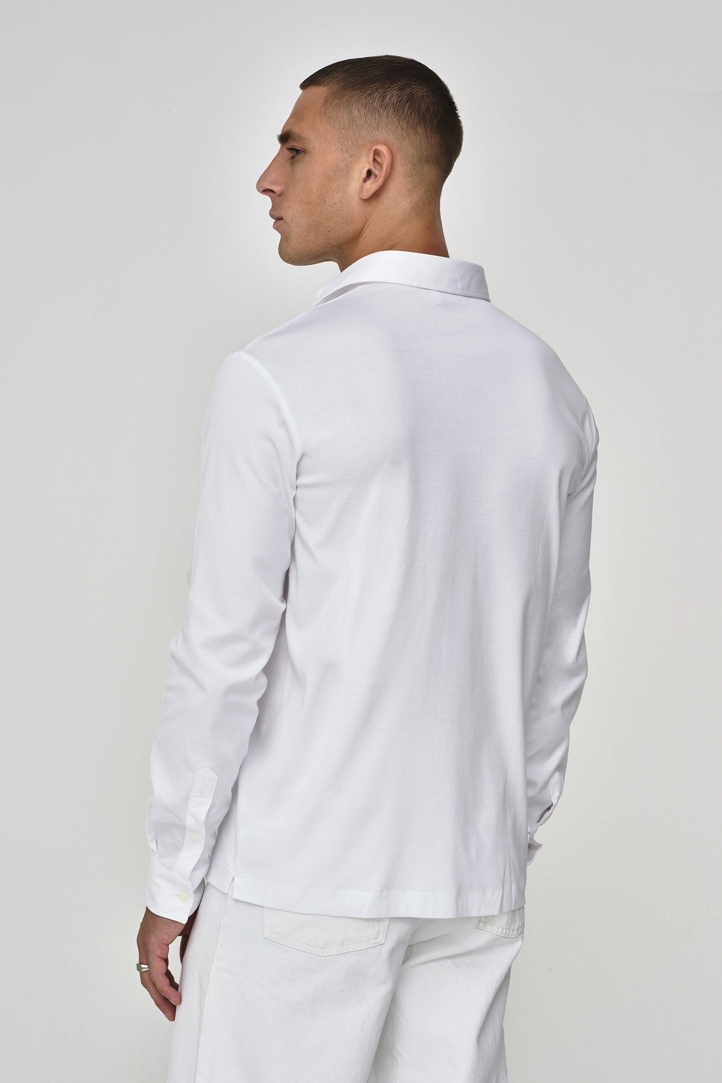Supima Shirt Lange mouwen | Wit