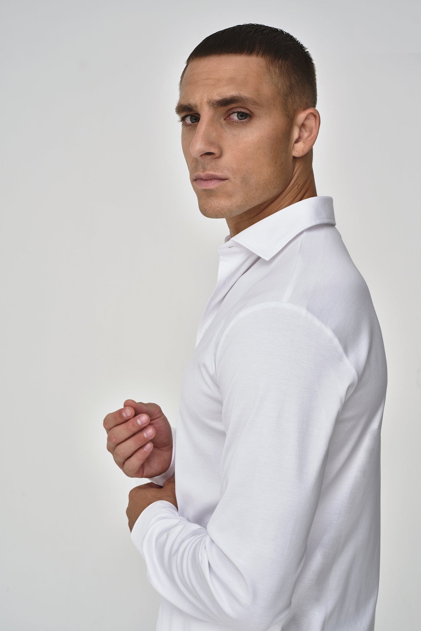 Supima Shirt Lange mouwen | Wit