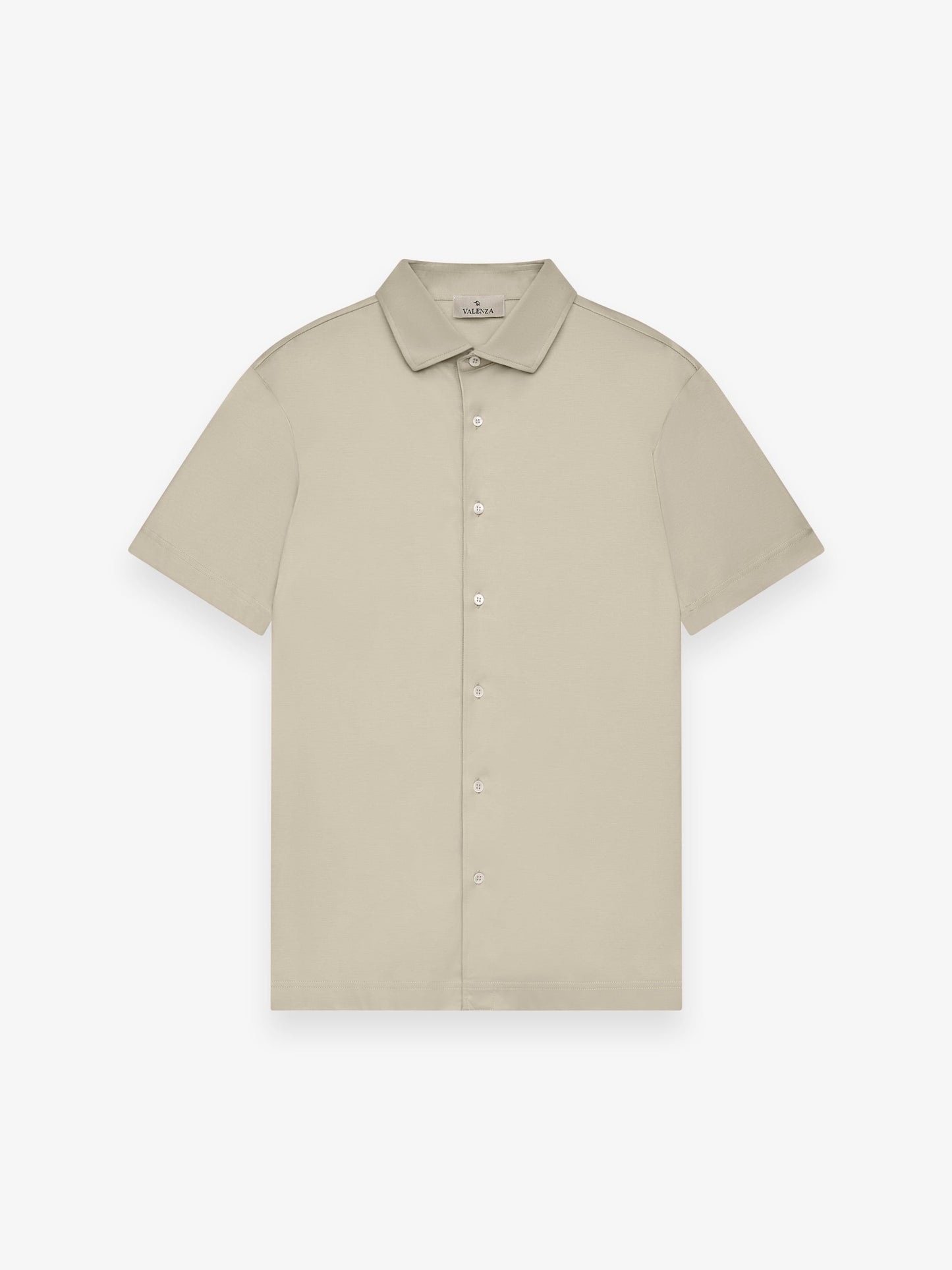 Supima Shirt Korte Mouwen | Beige