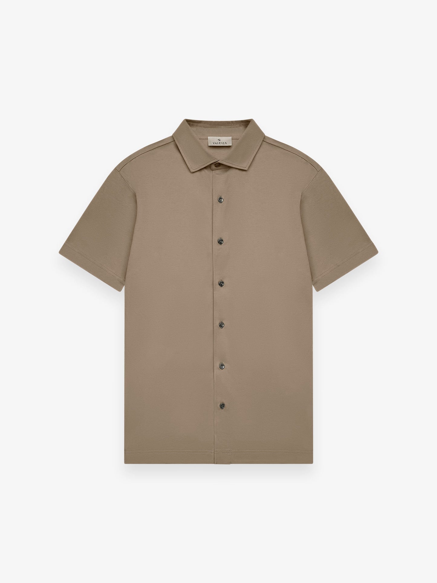 Supima Shirt Korte Mouwen | Loodgrijs