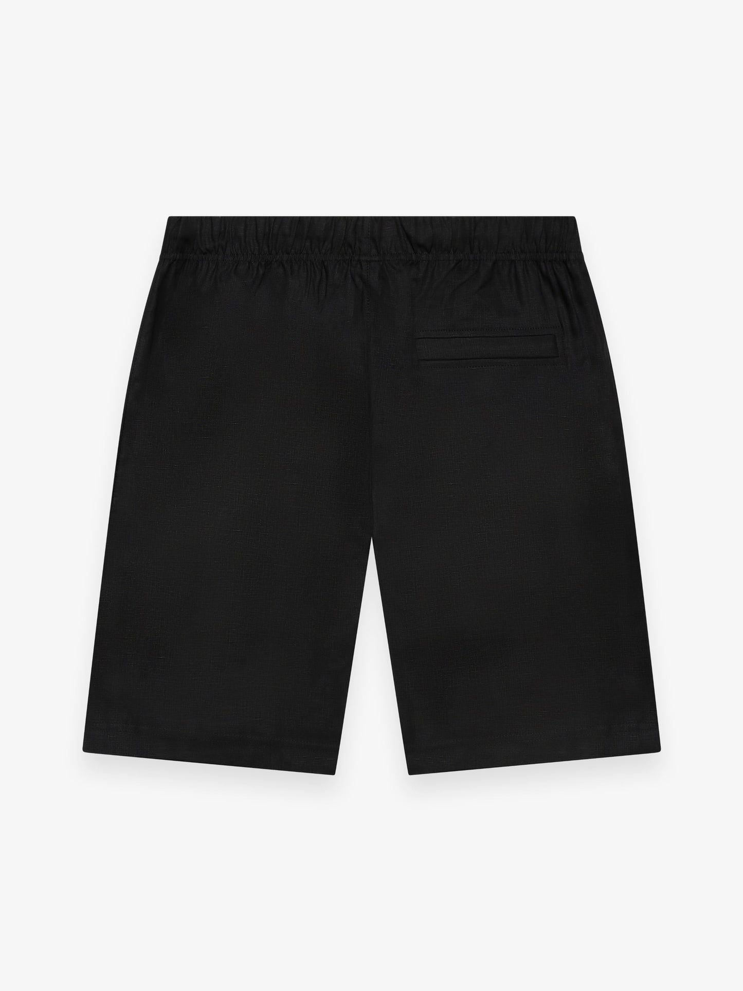 Linnen Stretch Sportshorts | Zwart
