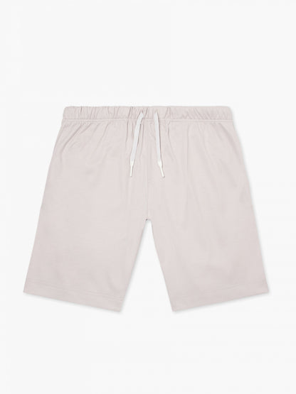Interlock Supima sportshort | Parelgrijs