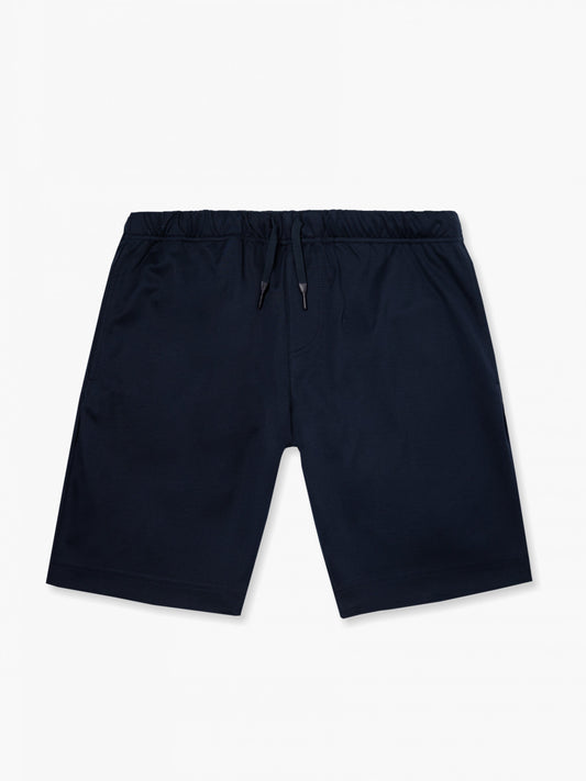 Interlock Supima sportshort | Marineblauw
