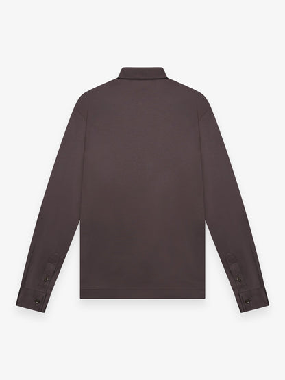 Supima Shirt Long Sleeves | Asphalt