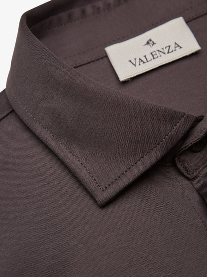 Supima Shirt Long Sleeves | Asphalt