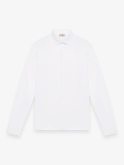 Supima Shirt Lange mouwen | Wit