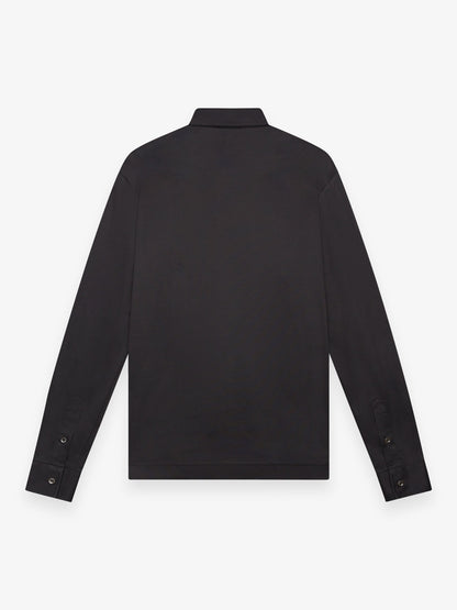 Supima Shirt Lange mouwen | Zwart