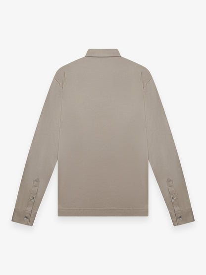 Supima Shirt Lange mouwen | Loodgrijs