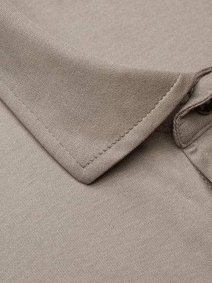 Supima Shirt Lange mouwen | Loodgrijs