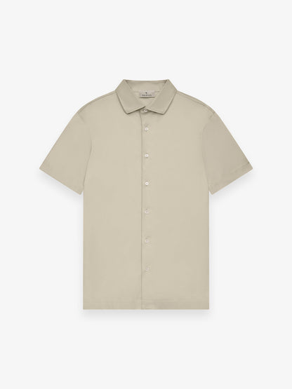 Supima Shirt Korte Mouwen | Beige