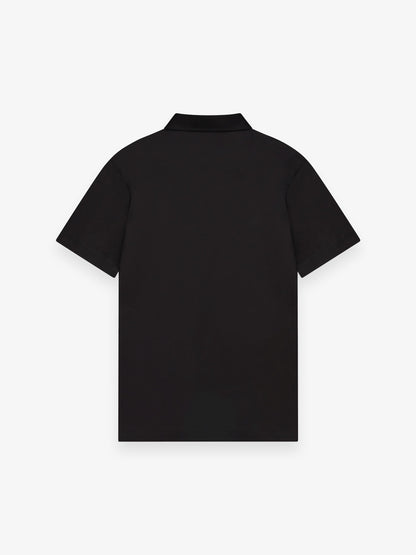 Supima Shirt Korte Mouwen | Zwart