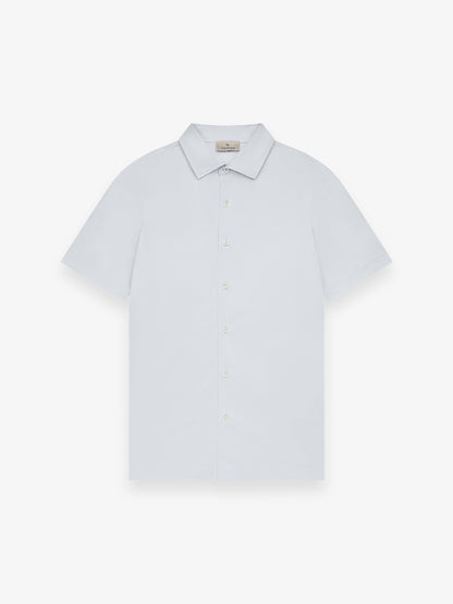 Supima Shirt Korte Mouwen | Engel blauw