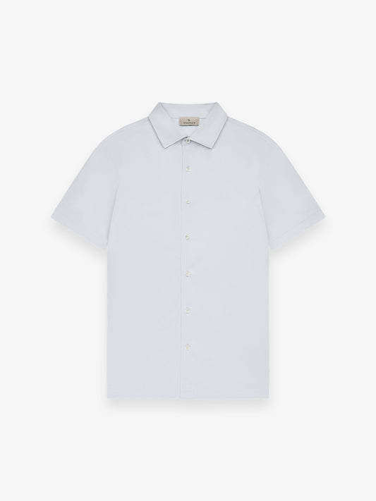 Supima Shirt Korte Mouwen | Engel blauw