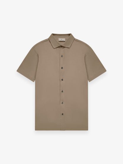 Supima Shirt Korte Mouwen | Loodgrijs