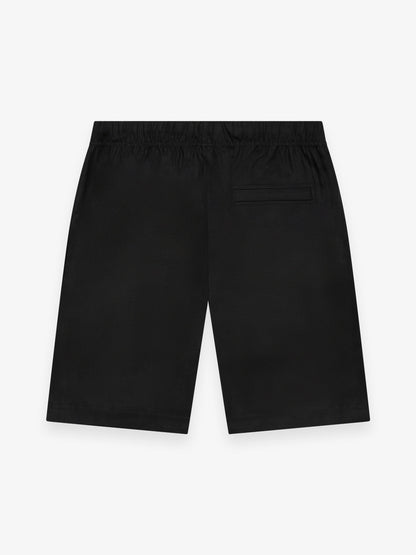 Linnen Stretch Sportshorts | Zwart
